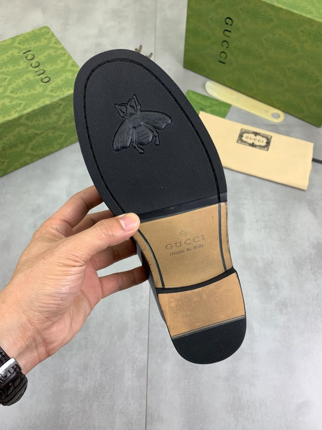 Men's men's shoes 💰P480 [New style] Water-dyed cowhide 💰💎💎💎 [Gucci] GUCCI high-end men's formal business leather shoes, original order 1:1 authentic goods! Original imported high-end open-edge beaded calfskin, original metal buckle, imported first-layer cowhide lining for feet, original outsole, men's shoe size: 38-45, 4️⃣ colors available